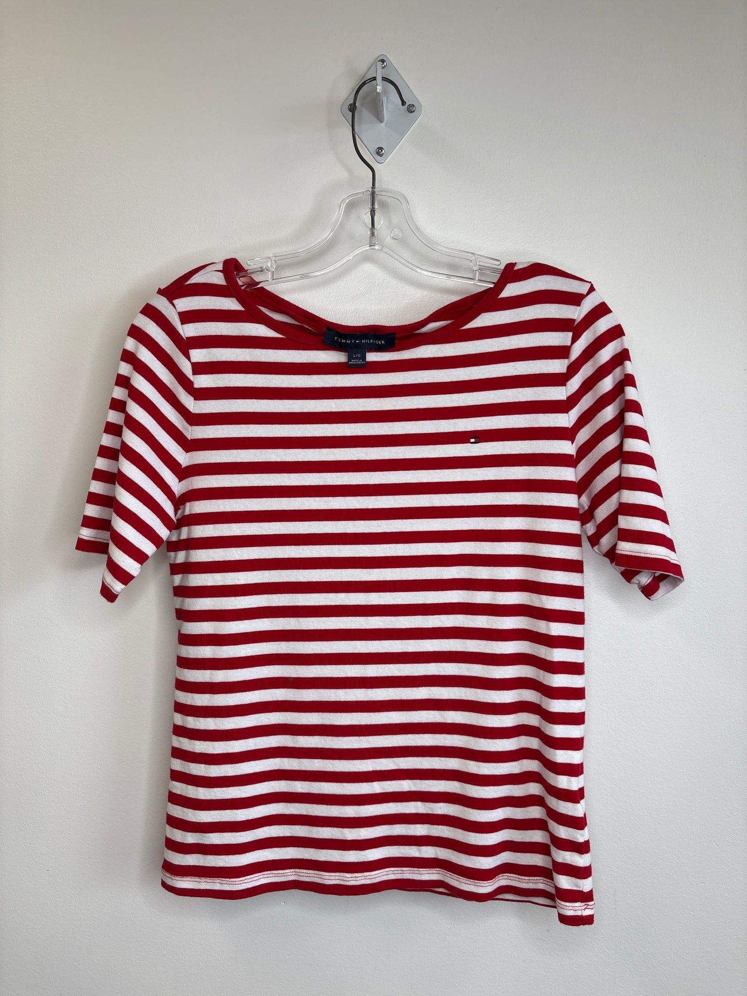Tommy Hilfiger Striped Cotton Tee (L)
