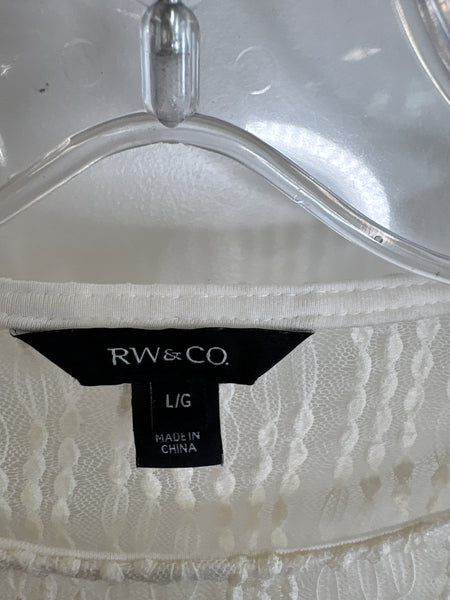 RW&CO Textured Floral Top (L)