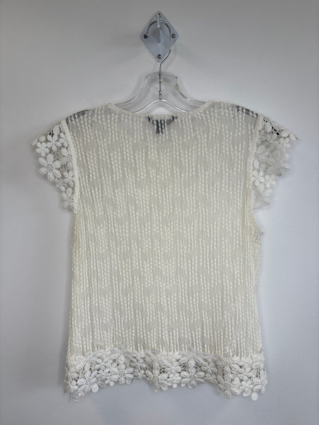 RW&CO Textured Floral Top (L)
