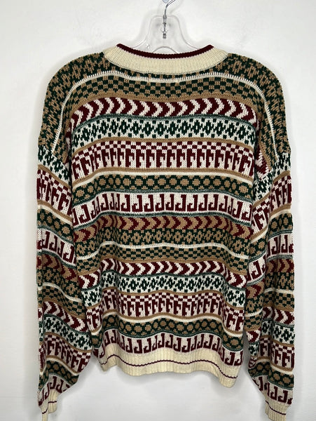 Retro Grenadier Knit Grandpa Sweater (L)