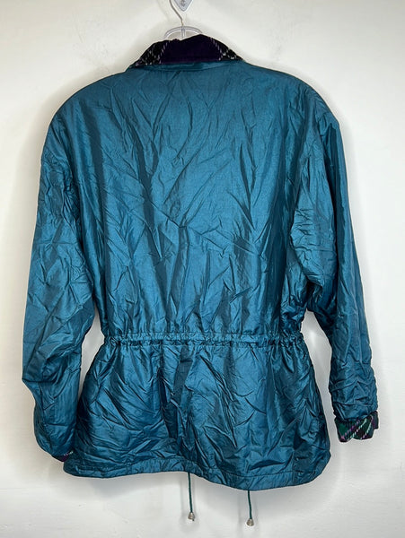 Retro Velvet-Lined Windbreaker Jacket (M)