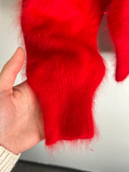 Vintage IB Diffusion Angora Rabbit Hair Blend Cropped Sweater (S)
