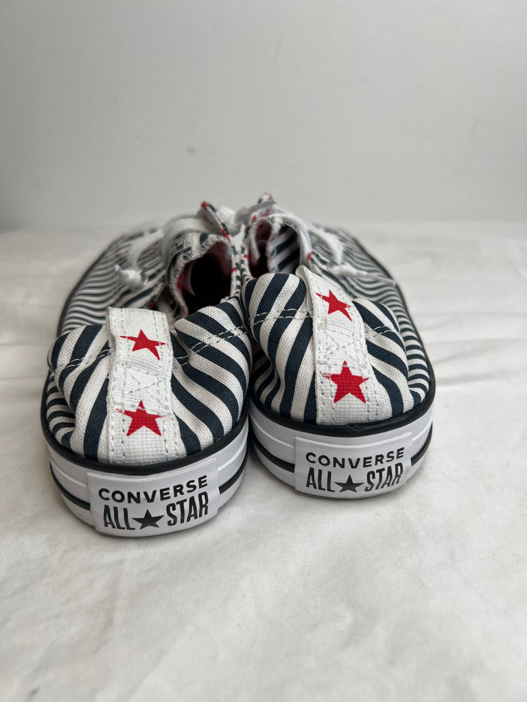 Black striped converse best sale