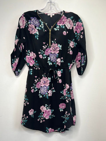 Stella Tweed Floral Midi Dress (M)