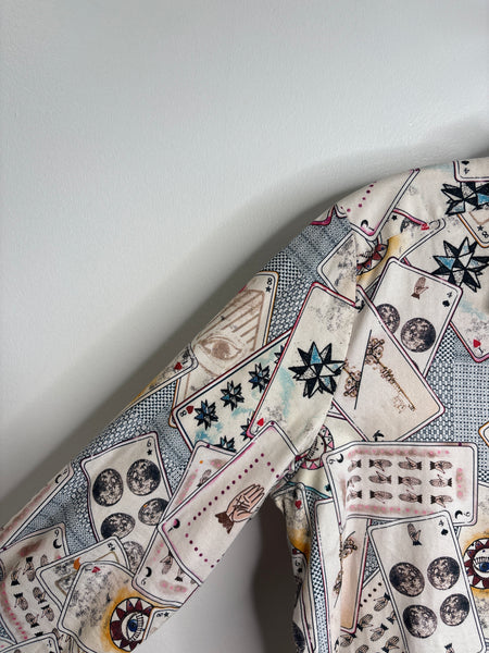 And Other Stories Cotton Tarot Print Button-Up Shirt (EU 42)