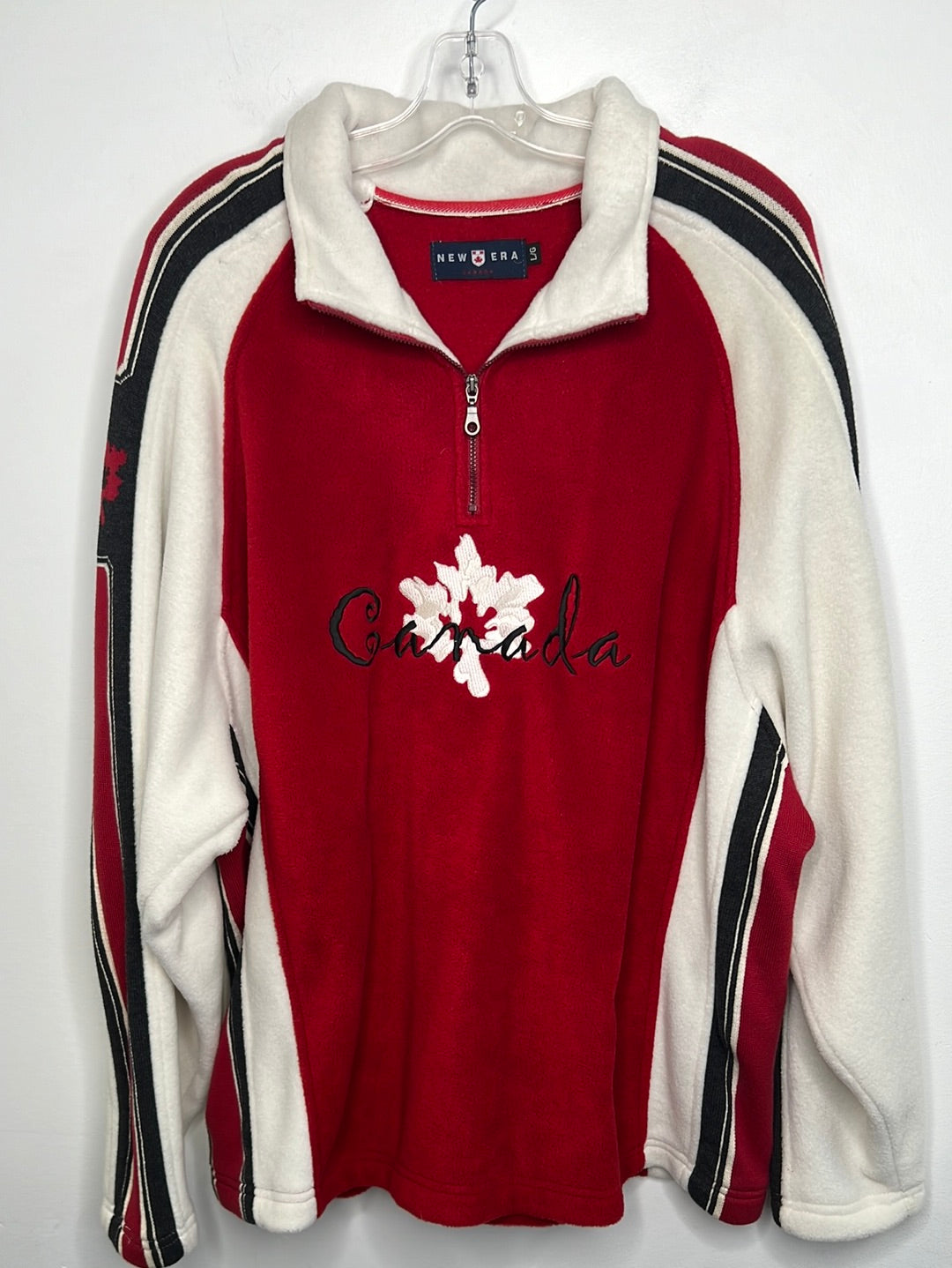 Vintage New Era Canada Half Zip Pullover (L)