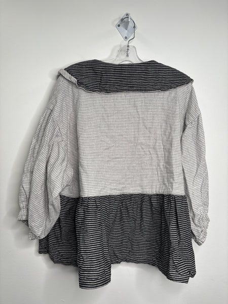 Take It Easy Striped Japanese Streetwear Style Top (OS)