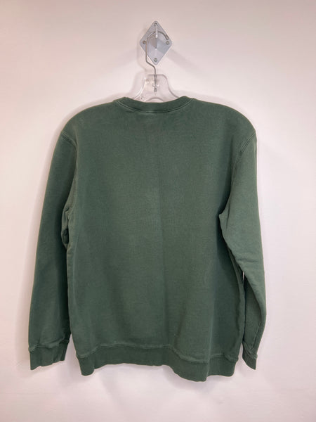 Northern Reflections Forest Green Basic Cotton Crewneck Sweater (S)