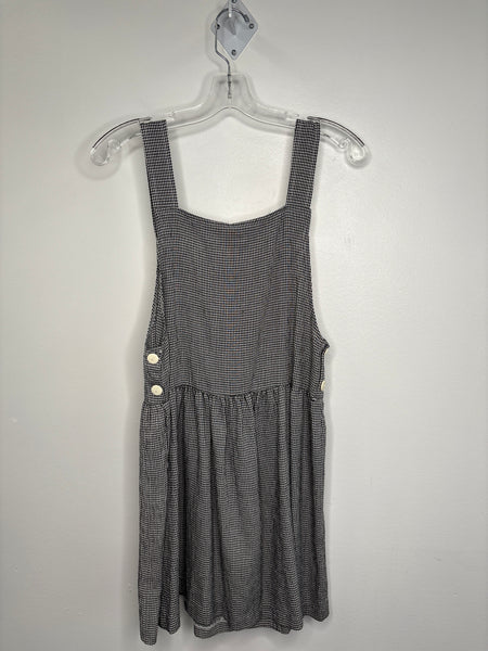 Vintage M Collection Plaid Pinafore Mini Dress
