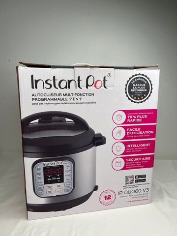 Instant Pot Duo 6 Quart 7-In-1 Multi-Use Programmable Pressure cooker