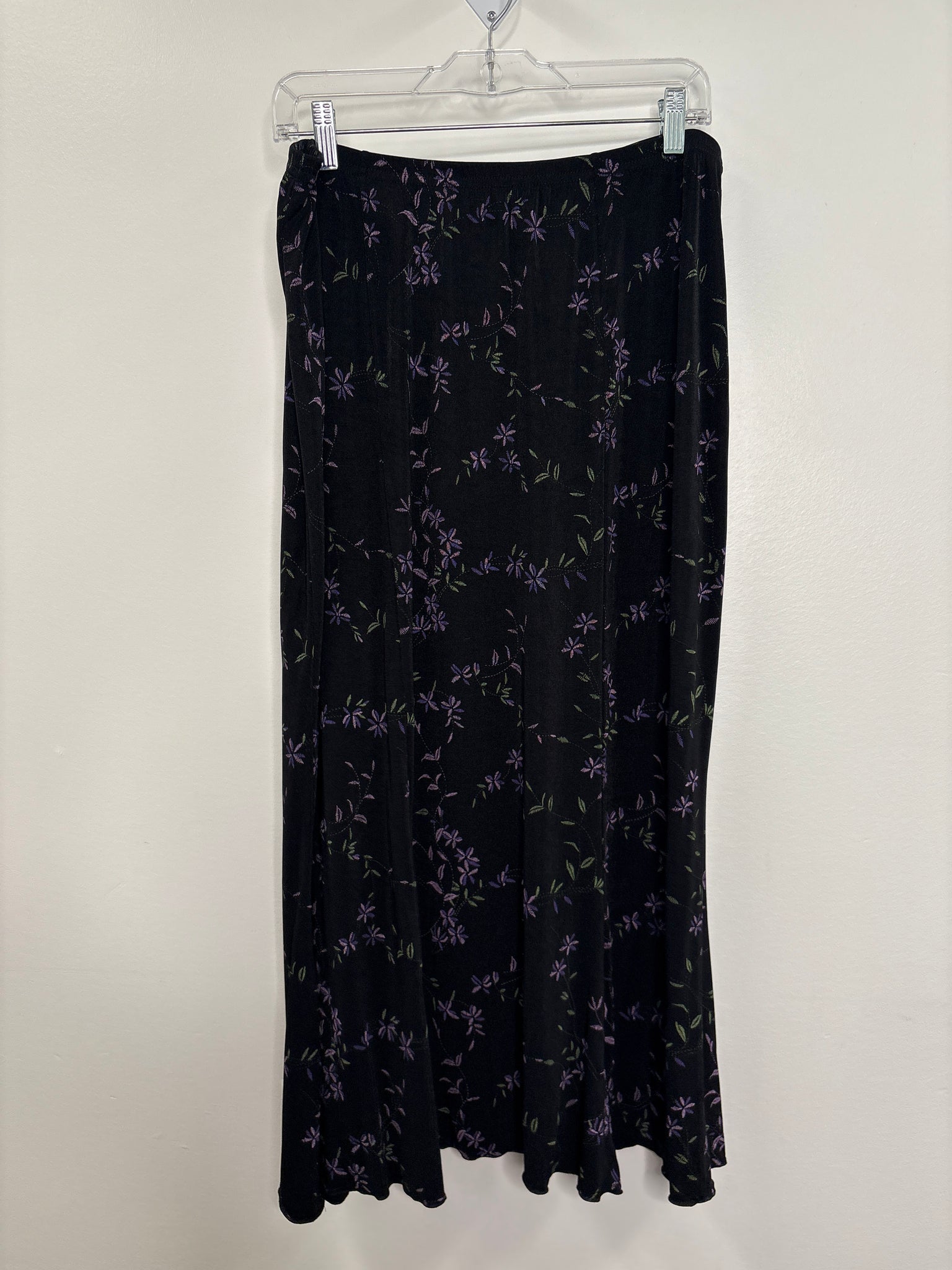 Retro Briggs New York Floral Maxi Skirt (XL)