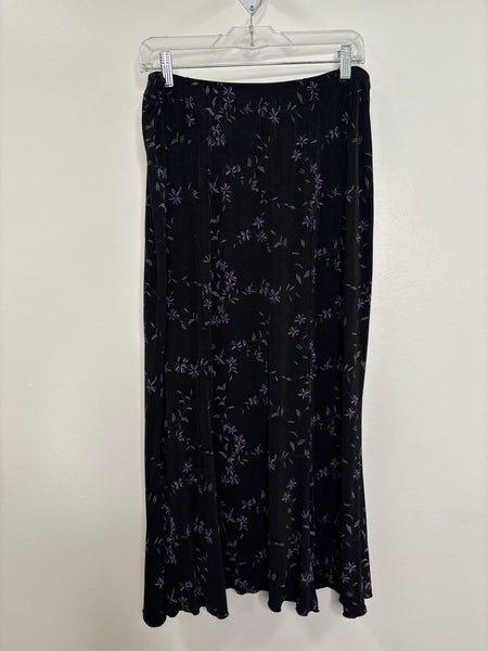 Retro Briggs New York Floral Maxi Skirt (XL)