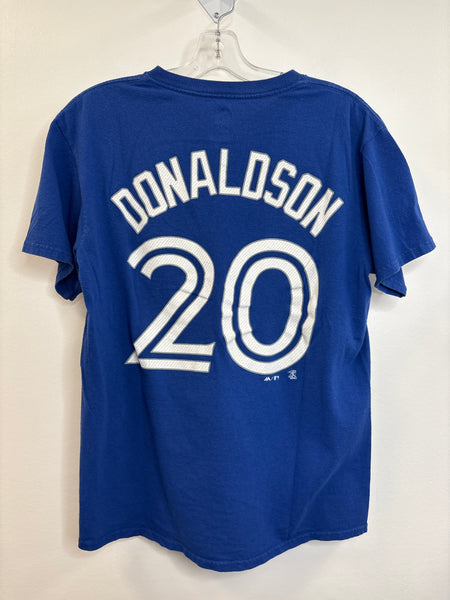 MLB Majestic Authentic Toronto Blue Jays #20 Josh Donaldson Baseball Tee (M)