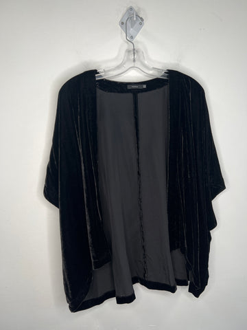 Talula Black Suede Open Cardigan (S/M)