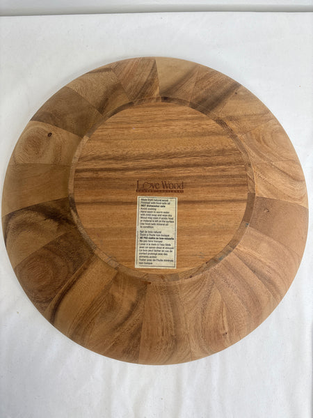 Love Wood Wooden Bowl