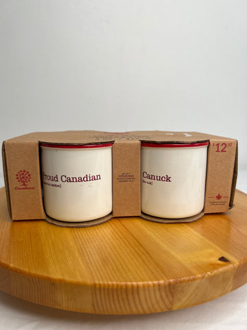 NWT Canadians Set Of 4 Espresso Mugs