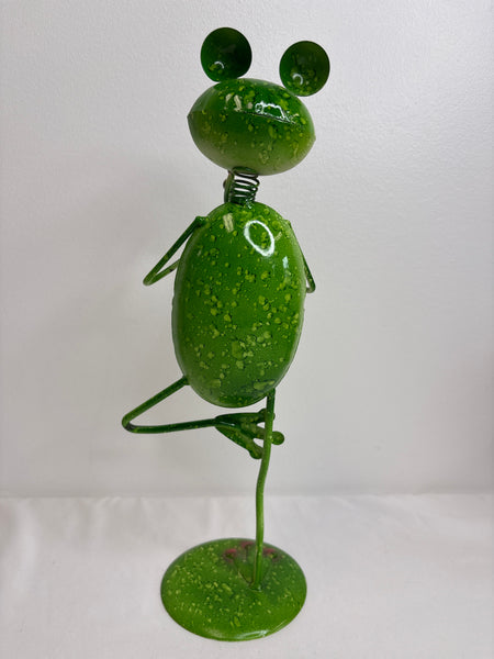Metal Frog Garden Figure