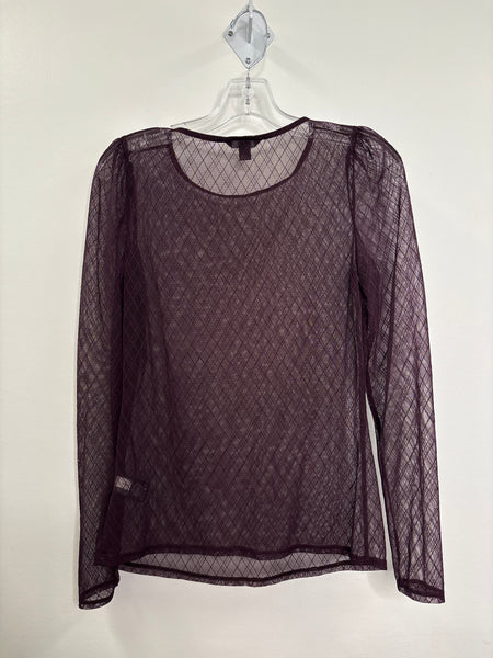RW&Co Sheer Long-Sleeve Top (S)
