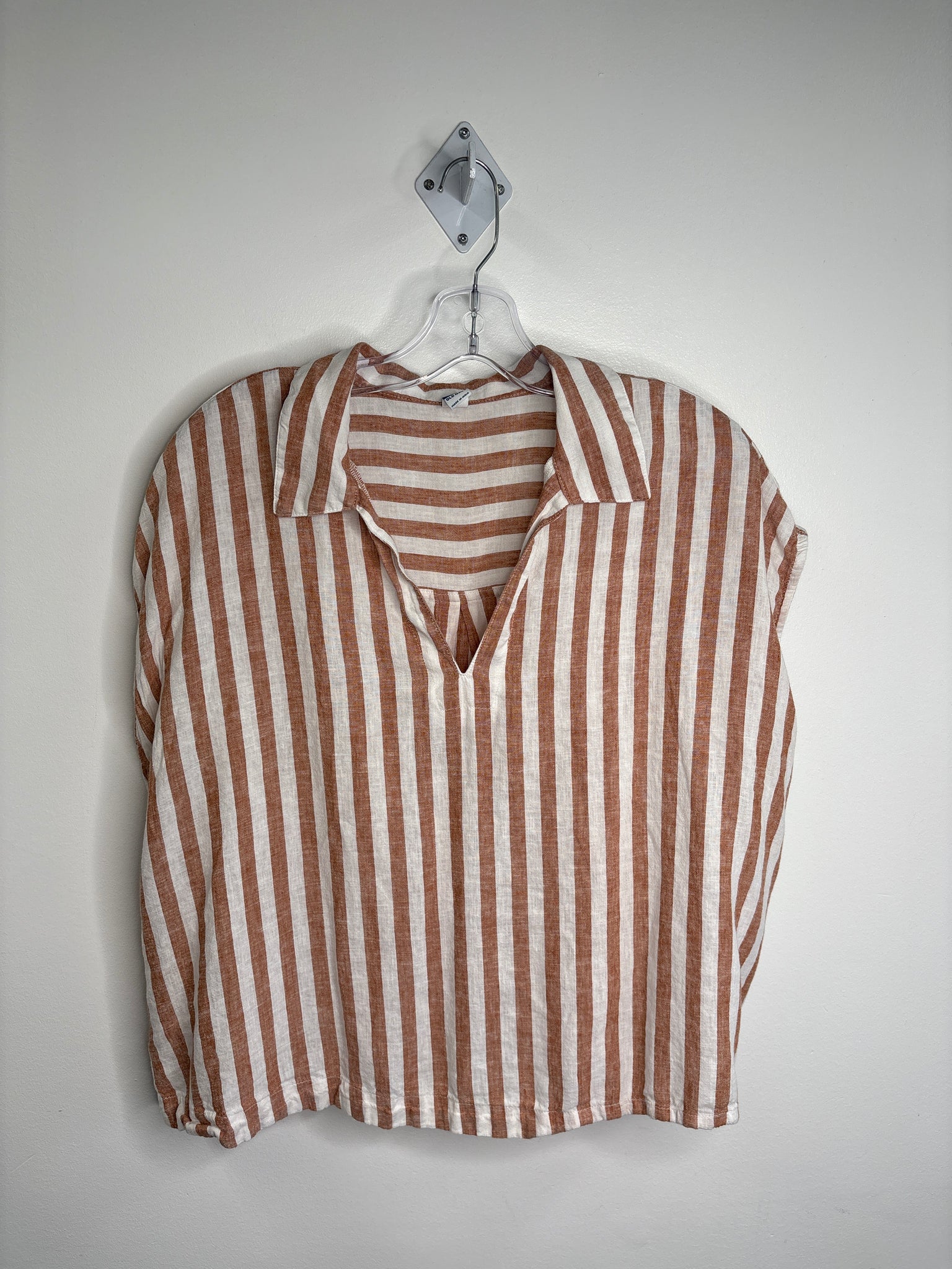 Old Navy Linen-Blend Striped Top (XL)