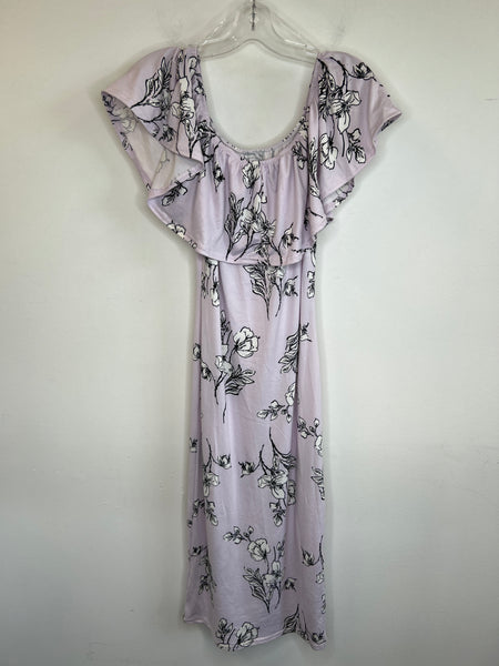 Majora Lavender Floral Print Maxi Sundress (M)