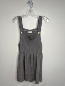 Vintage M Collection Plaid Pinafore Mini Dress