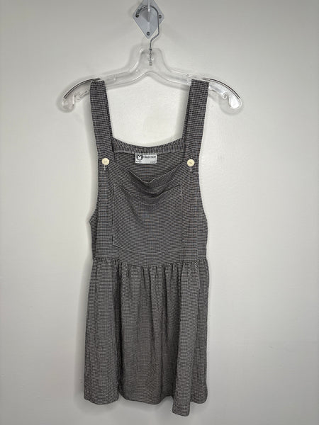 Vintage M Collection Plaid Pinafore Mini Dress