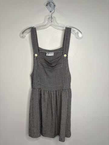 Vintage M Collection Plaid Pinafore Mini Dress