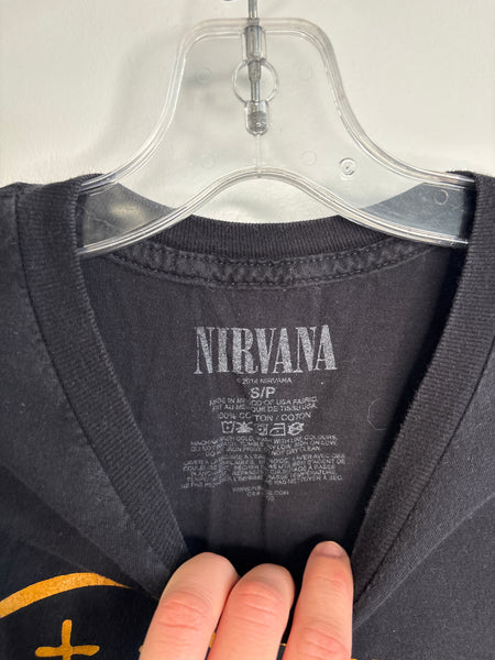 Nirvana Many Smiles Face Print T-Shirt (S)