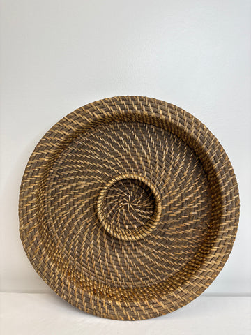 Woven Wicker Chip & Dip