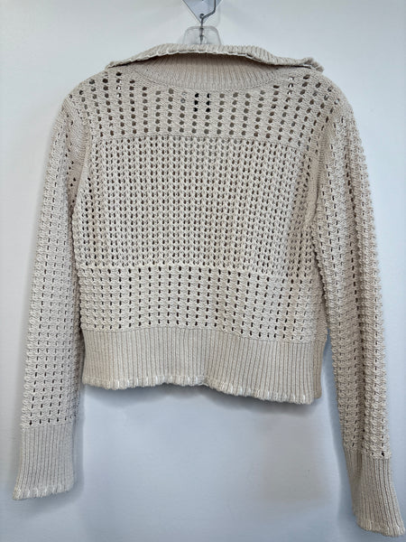 Joie Crochet Cropped Sweater (M)