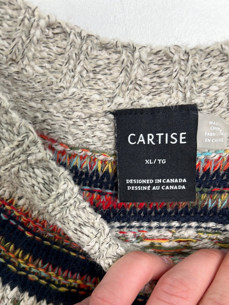 Vintage Cartise Knitted Sweater(XL)