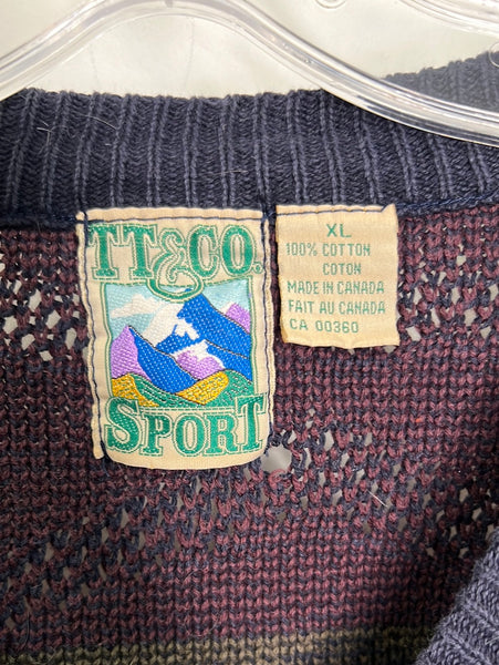 Vintage TT & CO Sport Knitted Sweater (XL)
