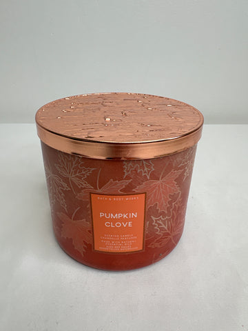 Bath & Body Works 3 Wick Pumpkin Clove Candle