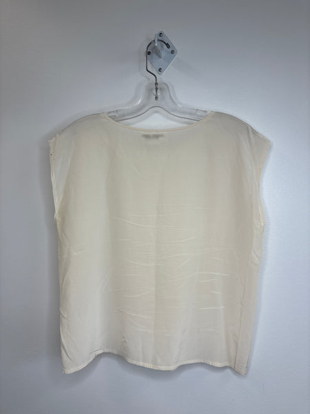 Vintage Emanuel Sister Made In Italy Sleeveless Silk Top