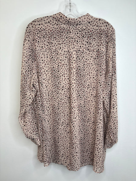 Torrid Sheer Animal Print Long-Sleeve Blouse (2)