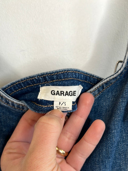 Garage Denim Bodycon Button Up Dress (S)
