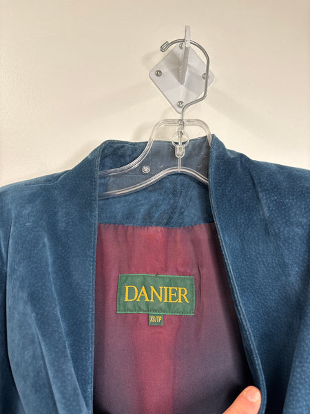 Vintage Danier Maxi Suede Jacket (XS)