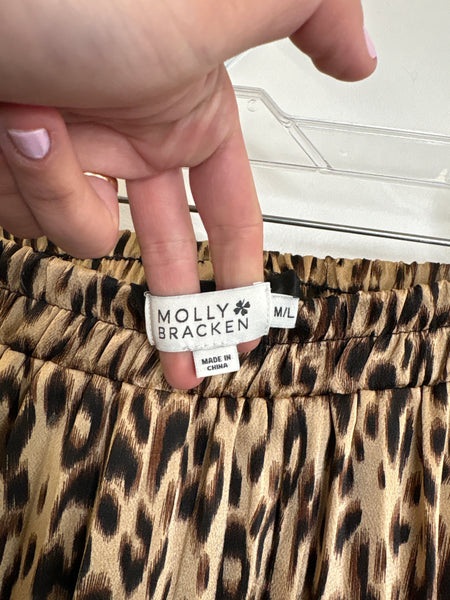 Molly Bracken Animal Print Skirt (M/L)