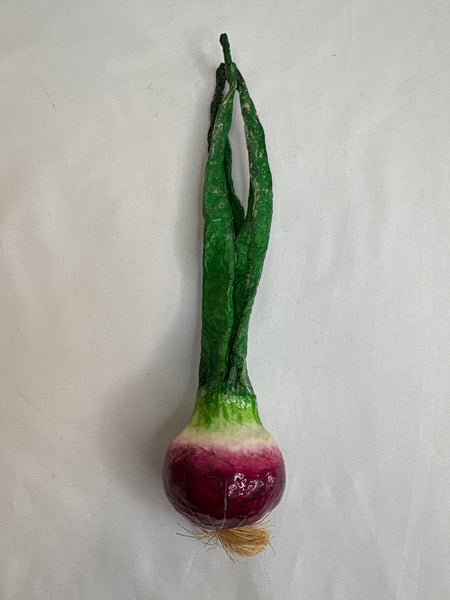 Vintage Set Of 6 Handmade Paper Mache Vegetables Decor