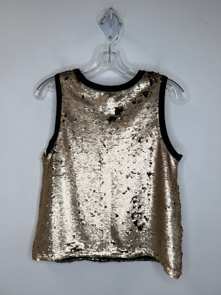 Gap Gold Sequins Sleeveless Top (S)