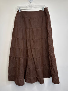 Vintage Live A Little Tiered Maxi Skirt (14)