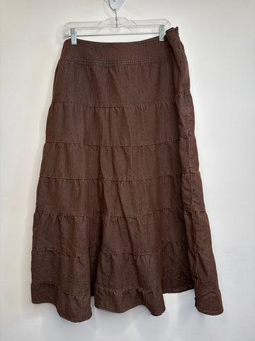 Vintage Live A Little Tiered Maxi Skirt (14)