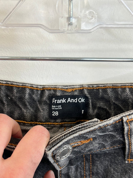 Frank and Oak High Rise Denim Jeans (28)