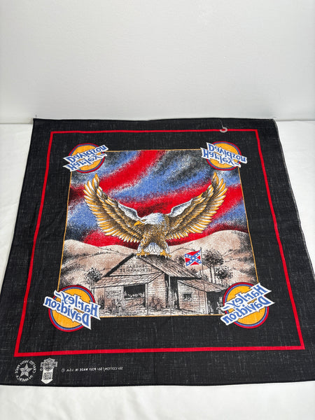Vintage Harley Davidson Motorcycles Eagle American Flag Bandana