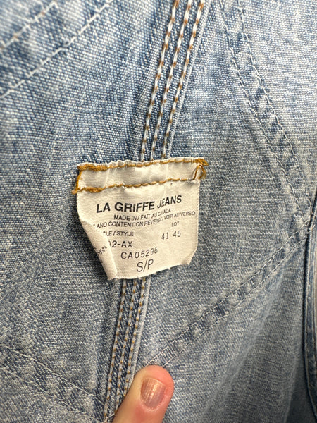 Retro La Griffe Jeans Denim Overalls (S)