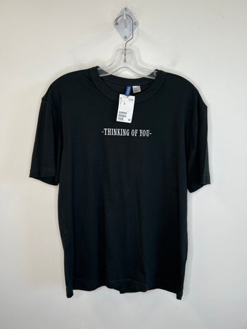 NWT H&M Divided Black "Thinking Of You" T-Shirt (XS)