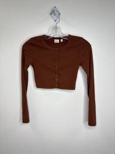Sunday Best Long Sleeve Cropped Top (XS)