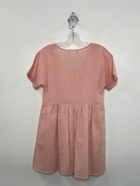 V Neck Short Sleeve Mini Dress (M)
