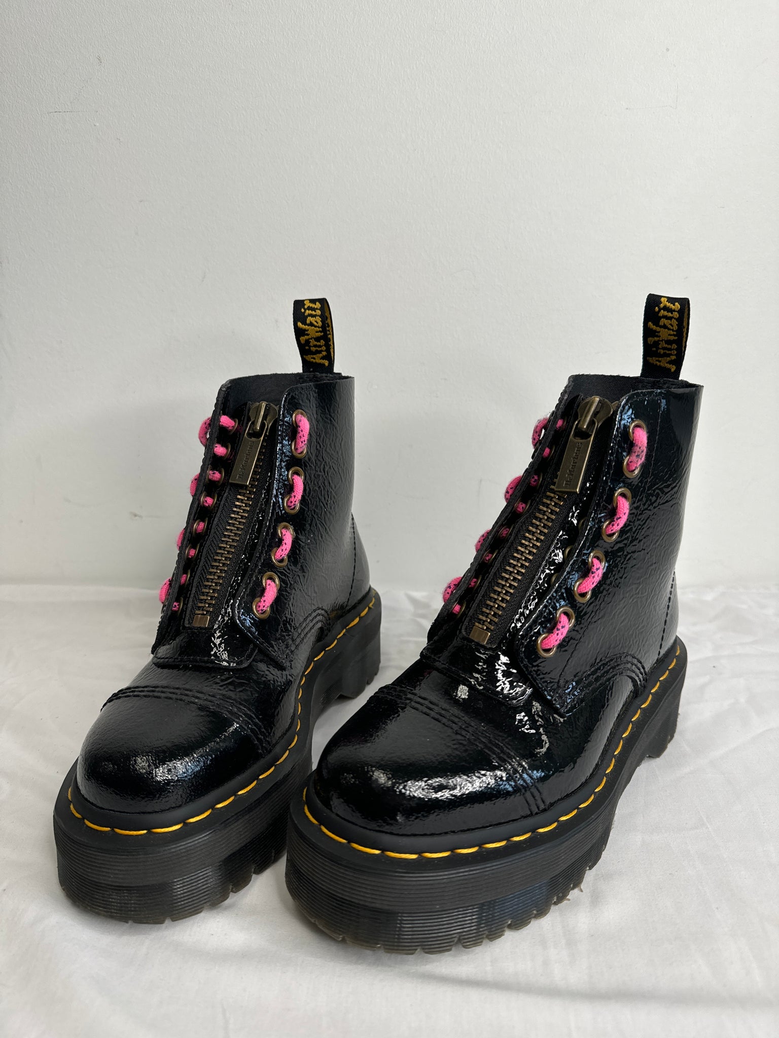 Dr. Doc Martens Sinclair Black Lace Up Platform Boots (US 5L)