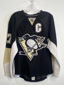 NHL Pittsburgh Penguins Crosby #87 Long Sleeve Jersey (48)